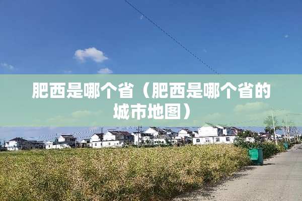 肥西是哪个省（肥西是哪个省的城市地图）