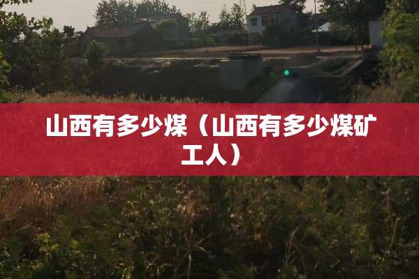 山西有多少煤（山西有多少煤矿工人）
