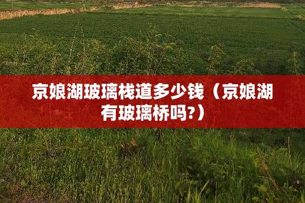 京娘湖玻璃栈道多少钱（京娘湖有玻璃桥吗?）