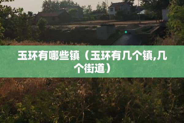 玉环有哪些镇（玉环有几个镇,几个街道）