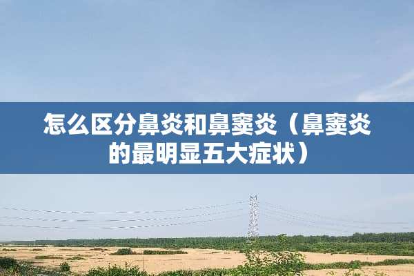怎么区分鼻炎和鼻窦炎（鼻窦炎的最明显五大症状）