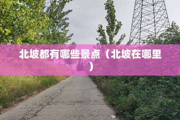 北坡都有哪些景点（北坡在哪里）