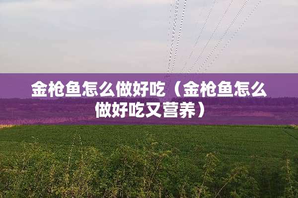 金*鱼怎么做好吃（金*鱼怎么做好吃又营养）