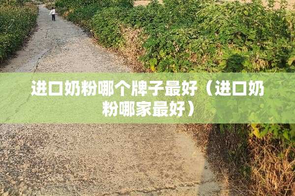 进口奶粉哪个牌子最好（进口奶粉哪家最好）