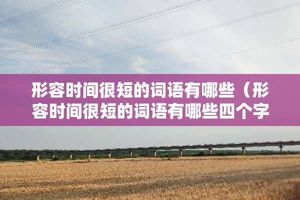 形容时间很短的词语有哪些（形容时间很短的词语有哪些四个字）