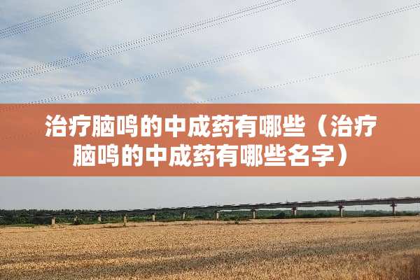 治疗脑鸣的中成药有哪些（治疗脑鸣的中成药有哪些名字）