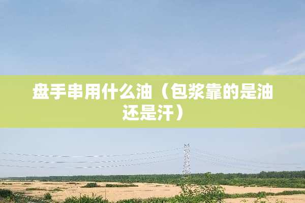 盘手串用什么油（包浆靠的是油还是汗）