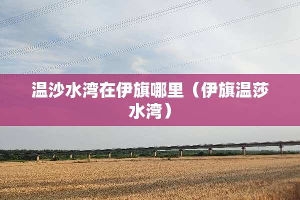 温沙水湾在伊旗哪里（伊旗温莎水湾）