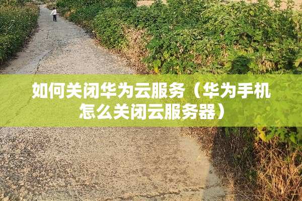 如何关闭华为云服务（华为手机怎么关闭云服务器）