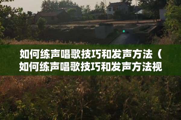 如何练声唱歌技巧和发声方法（如何练声唱歌技巧和发声方法视频文件包）