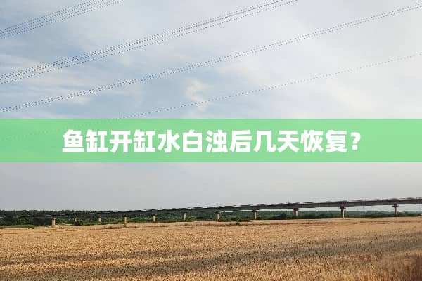 鱼缸开缸水白浊后几天恢复？
