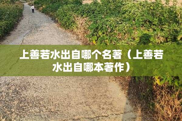 上善若水出自哪个名著（上善若水出自哪本著作）