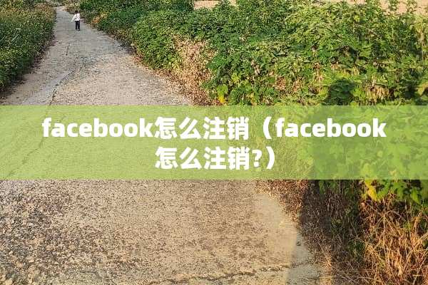 facebook怎么注销（facebook怎么注销?）