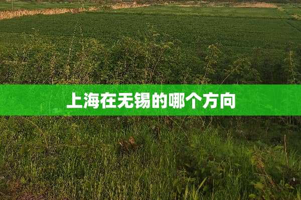 上海在无锡的哪个方向