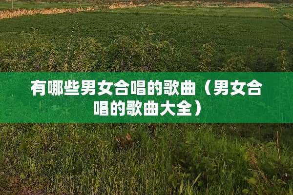 有哪些男女合唱的歌曲（男女合唱的歌曲大全）