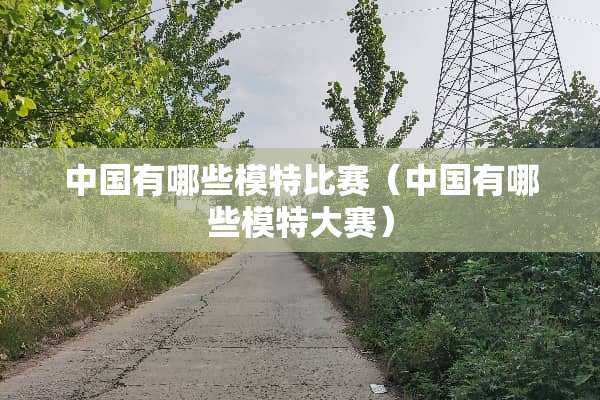 中国有哪些模特比赛（中国有哪些模特大赛）