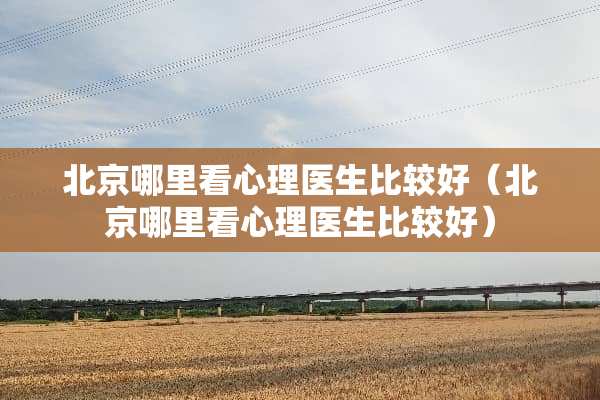 北京哪里看心理医生比较好（北京哪里看心理医生比较好）