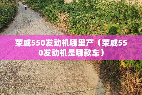 荣威550发动机哪里产（荣威550发动机是哪款车）