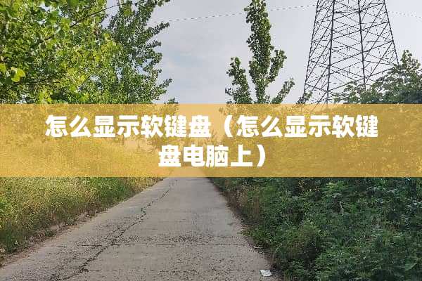 怎么显示软键盘（怎么显示软键盘电脑上）