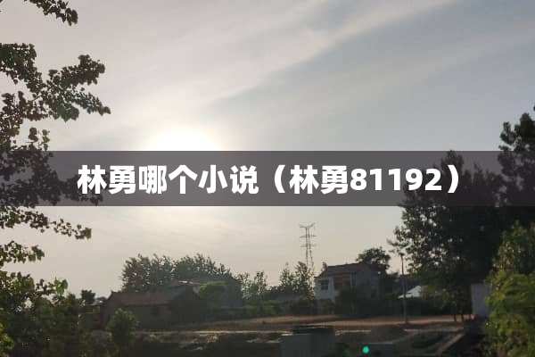 林勇哪个小说（林勇81192）