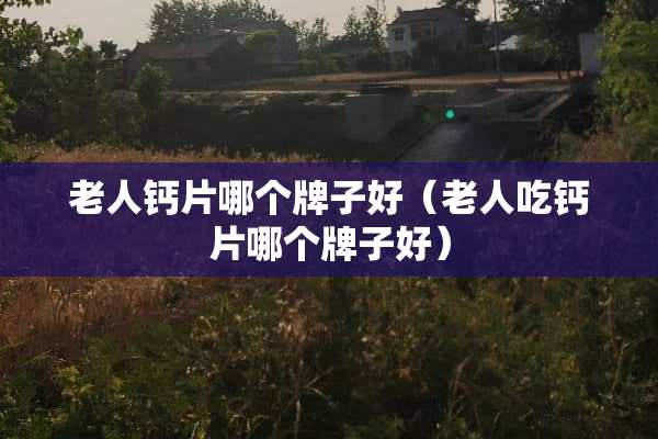 老人钙片哪个牌子好（老人吃钙片哪个牌子好）