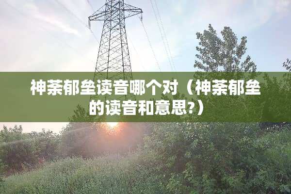神荼郁垒读音哪个对（神荼郁垒的读音和意思?）
