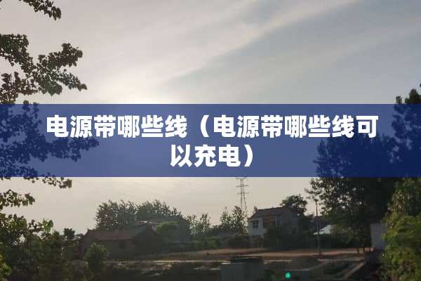 电源带哪些线（电源带哪些线可以充电）