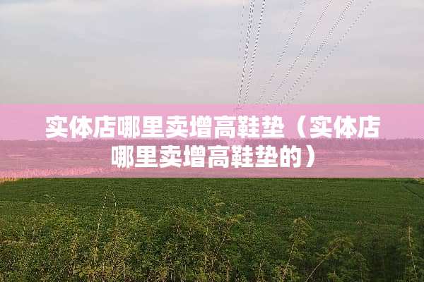实体店哪里卖增高鞋垫（实体店哪里卖增高鞋垫的）