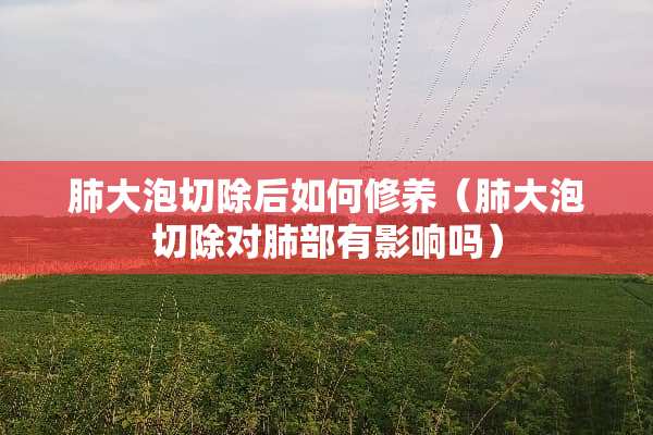 肺大泡切除后如何修养（肺大泡切除对肺部有影响吗）