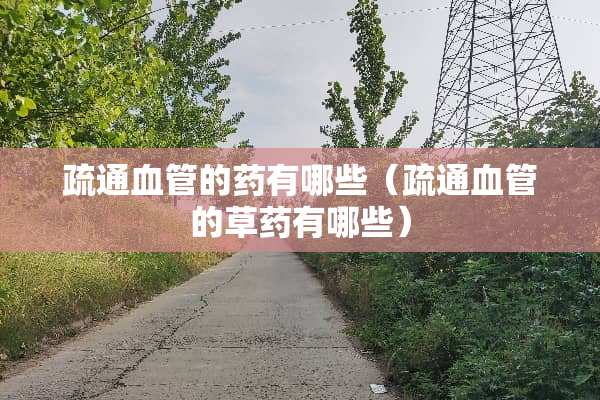 疏通血管的药有哪些（疏通血管的草药有哪些）