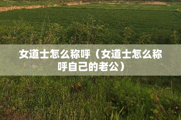 女道士怎么称呼（女道士怎么称呼自己的老公）