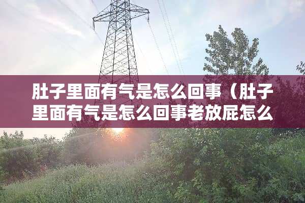 肚子里面有气是怎么回事（肚子里面有气是怎么回事老放屁怎么办）
