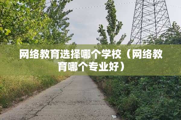 网络教育选择哪个学校（网络教育哪个专业好）