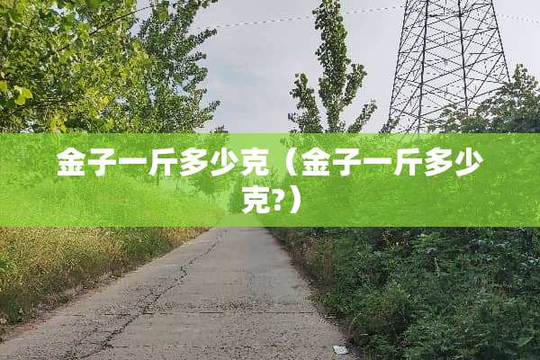 金子一斤多少克（金子一斤多少克?）