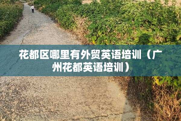 花都区哪里有外贸英语培训（广州花都英语培训）