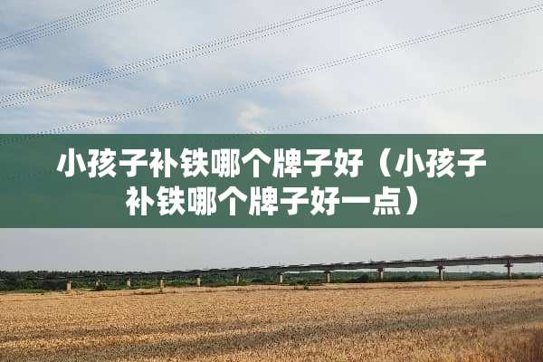 小孩子补铁哪个牌子好（小孩子补铁哪个牌子好一点）