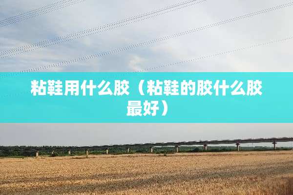 粘鞋用什么胶（粘鞋的胶什么胶最好）