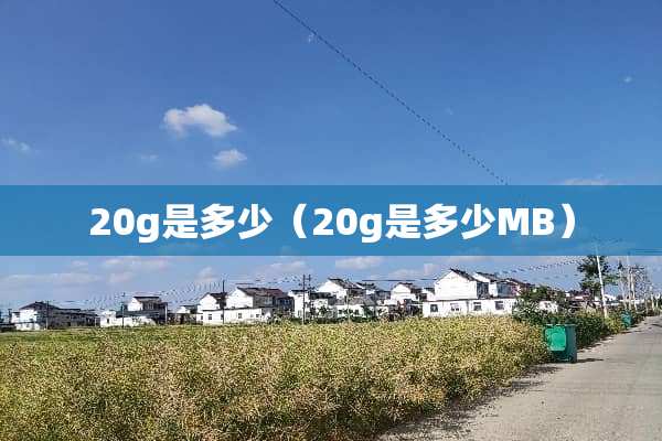20g是多少（20g是多少MB）