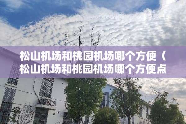 松山机场和桃园机场哪个方便（松山机场和桃园机场哪个方便点）