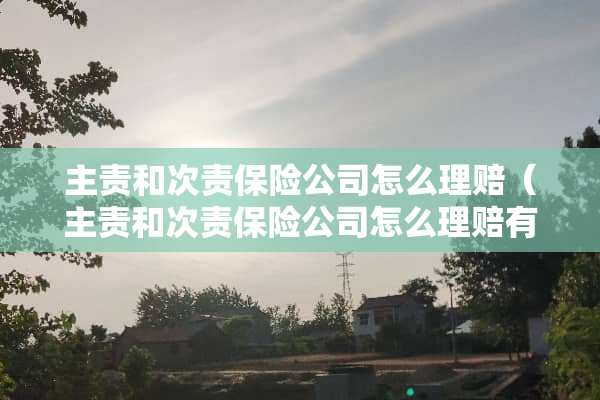 主责和次责保险公司怎么理赔（主责和次责保险公司怎么理赔有误工费吗?）