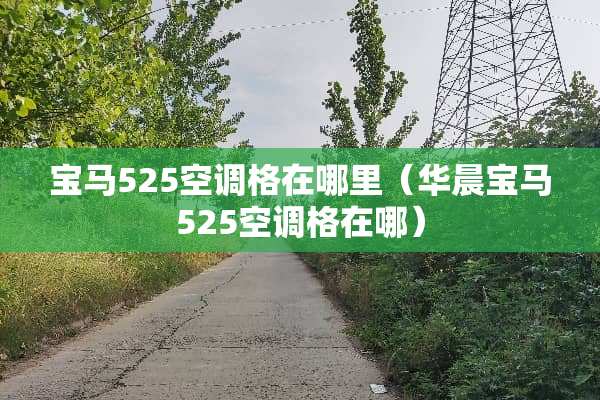 宝马525空调格在哪里（华晨宝马525空调格在哪）