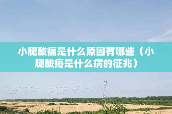 小腿酸痛是什么原因有哪些（小腿酸疼是什么病的征兆）