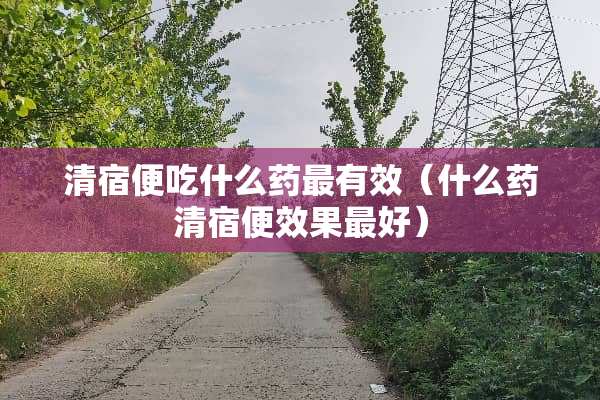 清宿便吃什么药最有效（什么药清宿便效果最好）