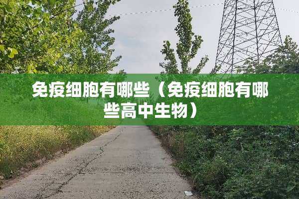 免疫细胞有哪些（免疫细胞有哪些高中生物）