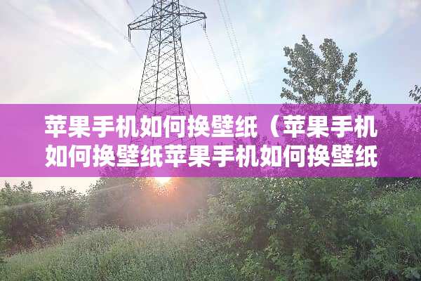 苹果手机如何换壁纸（苹果手机如何换壁纸苹果手机如何换壁纸）