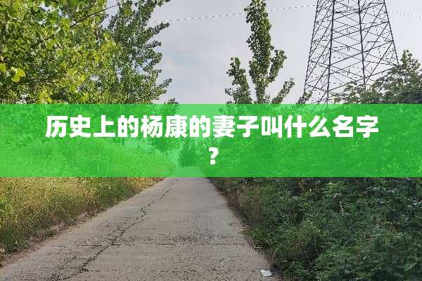 历史上的杨康的妻子叫什么名字？