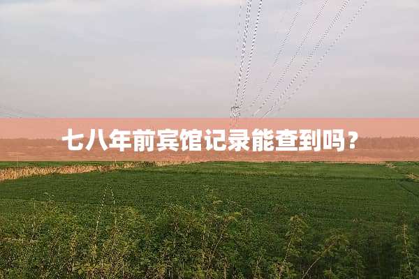 七八年前宾馆记录能查到吗？