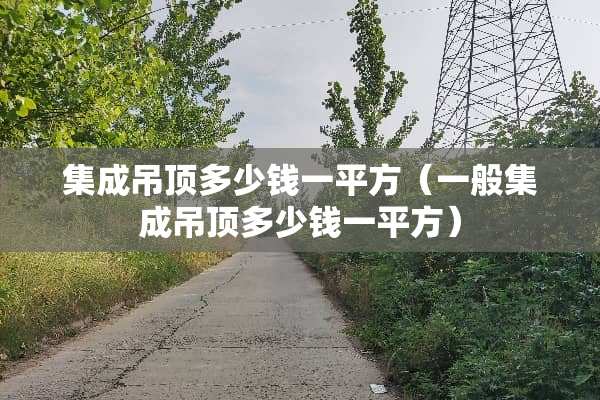 集成吊顶多少钱一平方（一般集成吊顶多少钱一平方）