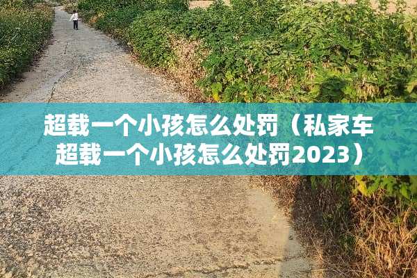 超载一个小孩怎么处罚（私家车超载一个小孩怎么处罚2023）
