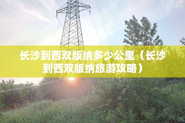 长沙到西双版纳多少公里（长沙到西双版纳旅游攻略）